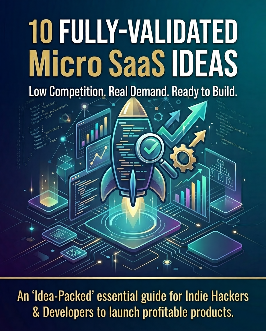 SaaS Idea Vault — ebook mockup